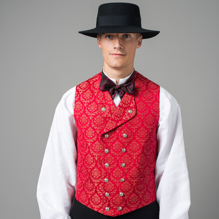 Vest (rød med granateple eller gul med granateple)